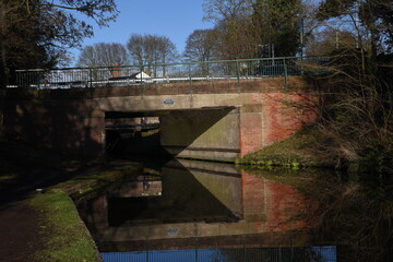 a view of the stourbridge canal to the stewponey for the tow path