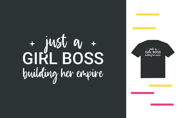 Girl boss t shirt design 