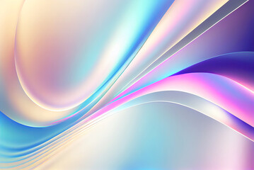 Obraz premium Pastel colored abstract texture background as liquid waves of silk in vibrant neon colors generative AI art