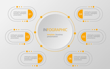 Vector infographic design template for business presentation show operation steps show business overview use public relations It is an Eps10 editable file