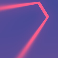 Bright pink streak of light across a purple surface. 3d rendering abstract background. Digital illustration