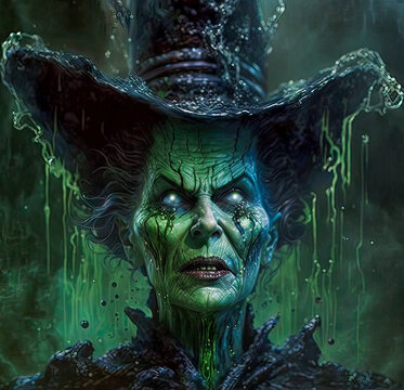 Wicked - Melting Into Oblivion - Portrait of The Wicked Witch of The West 