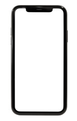 Smartphone mockup. with transparent background and screen (png image)