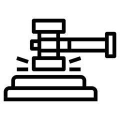 auction line icon style