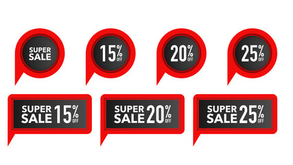 sale discount and special offers labels tags collection isolated on transparent background png file