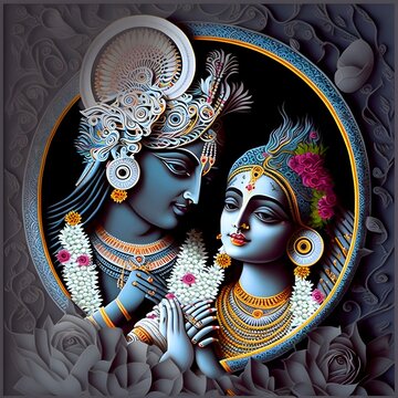 Hindu God Radha Krishna