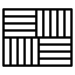 parquet line icon style