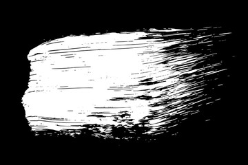 Scribble hand drawn in chalk on black background. Monochrome stain element. Digitally generated image. Vector illustration, Eps 10.