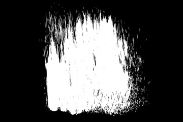 Scribble hand drawn in chalk on black background. Monochrome stain element. Digitally generated image. Vector illustration, Eps 10.