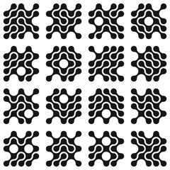Fototapeta premium Asemic Glyph writing hieroglyph imitation abstract illustration