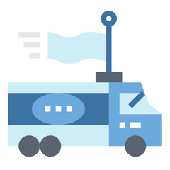 truck flat icon style