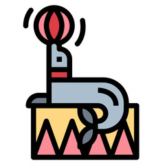 fair filled outline icon style