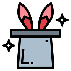 magic filled outline icon style