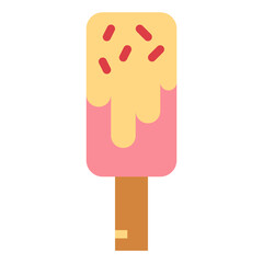 ice cream flat icon style