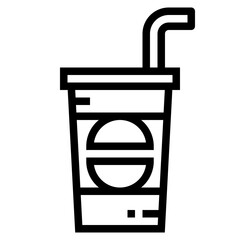 drink line icon style