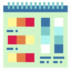 pantone flat icon style