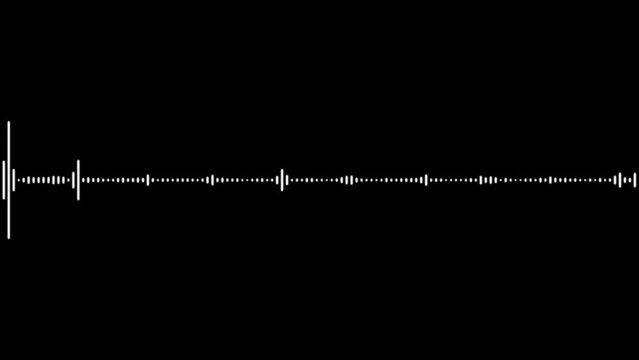 Sound wave spectrum forming a dynamic audio equalizer visual, ideal for music, media, and motion graphics projects.