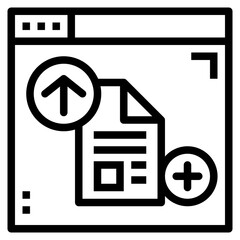 upload line icon style