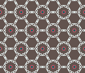 Geometric pattern. Seamless vector background. Ethnic graphic design