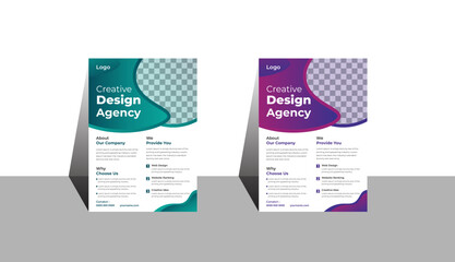 Poster flyer pamphlet brochure cover design layout space for photo background, modern design template for brochure cover. Vector eco flyer, poster, magazine cover template A4 size.