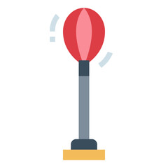 punching ball flat icon style