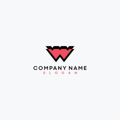 w letter logo with creative concept