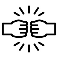 punch line icon style