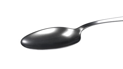 Metal spoon, isolated, scoop, 3D, render