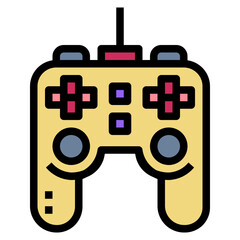 controller filled outline icon style