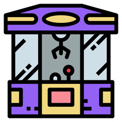game center filled outline icon style