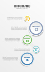 Vector infographic design template for business presentation show operation steps show business overview use public relations It is an Eps10 editable file