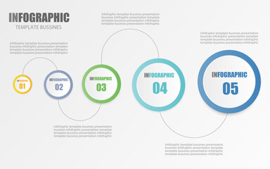 Obraz premium Vector infographic design template for business presentation show operation steps show business overview use public relations It is an Eps10 editable file