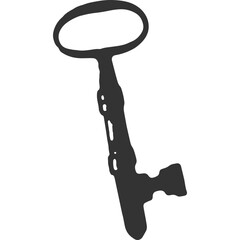 Key Vintage Illustration Vector