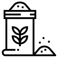 flour line icon style