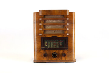 Vintage Radio Holz Frontansicht