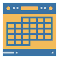 calendar flat icon style