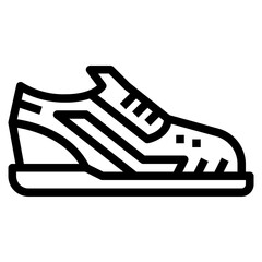 shoe line icon style