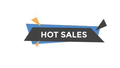 Hot sale button web banner templates. Vector Illustration

