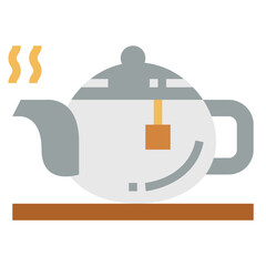 teapot flat icon style