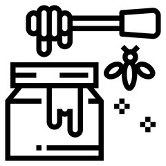 honey line icon style