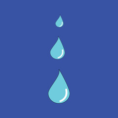 vector shaped water drop symbol