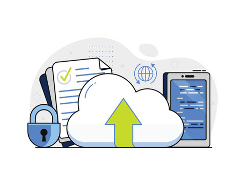 recommend clip art: Cloud Computing Services and Online Data Storage