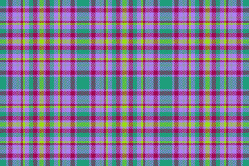 Textile seamless fabric. Plaid vector background. Texture tartan pattern check.