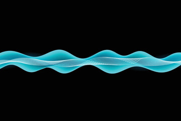 Blue Wave Lines Pattern Abstract Background. Modern Banner. Wallpaper. Frame. Vector Illustration
