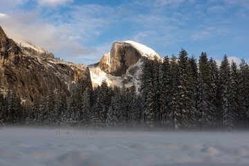 Yosemite in snow