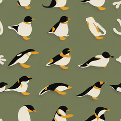 Obraz premium seamless pattern with penguins - Floya FYN013