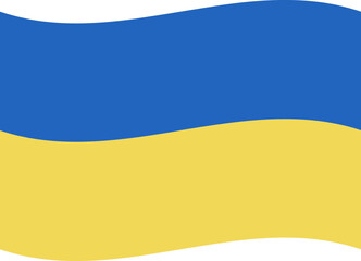 Ukraine flag, blue and yellow colors