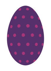 ドット模様のタマゴのイラスト素材