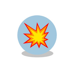 exploding fire vector illustration image