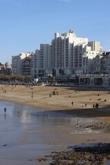 Shore of Biarritz, France